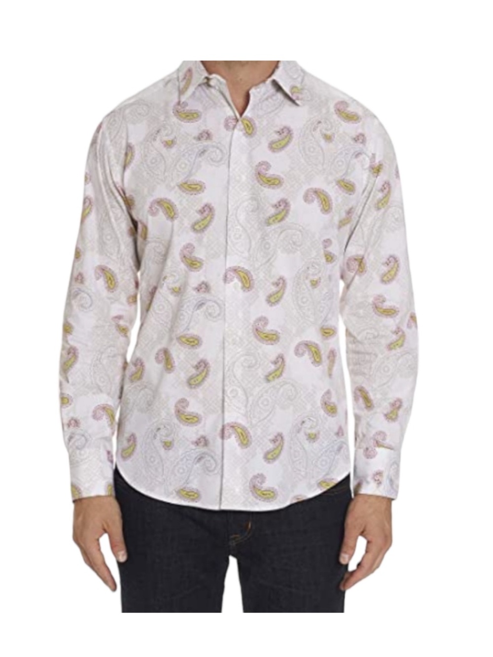 Robert Graham Hendon Paisley Long Sleeve Button Down Shirt Multicolor XL